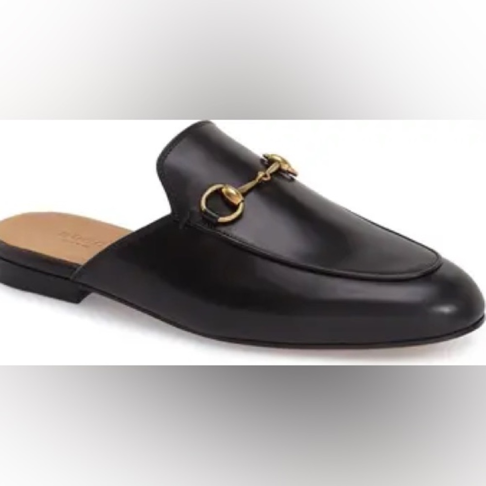 Gucci Black Princetown Loafers - Picture 2 of 7